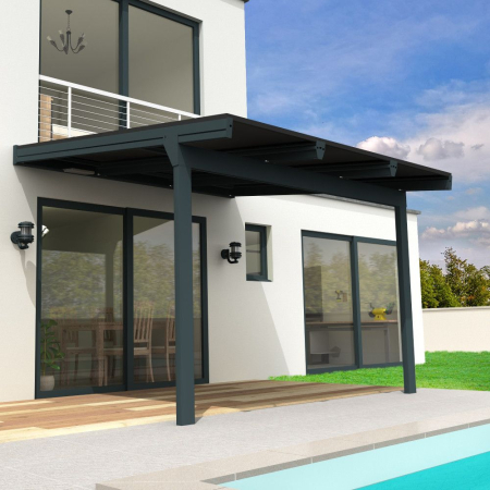 Pergola solaire photovoltaïque EnergyLight Gris