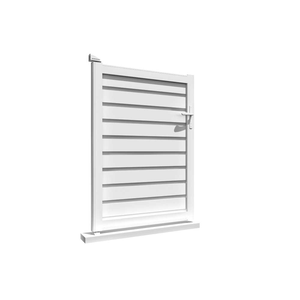 Portillon brise-vue L 1000 x H 1407 mm – Blanc satiné RAL9010