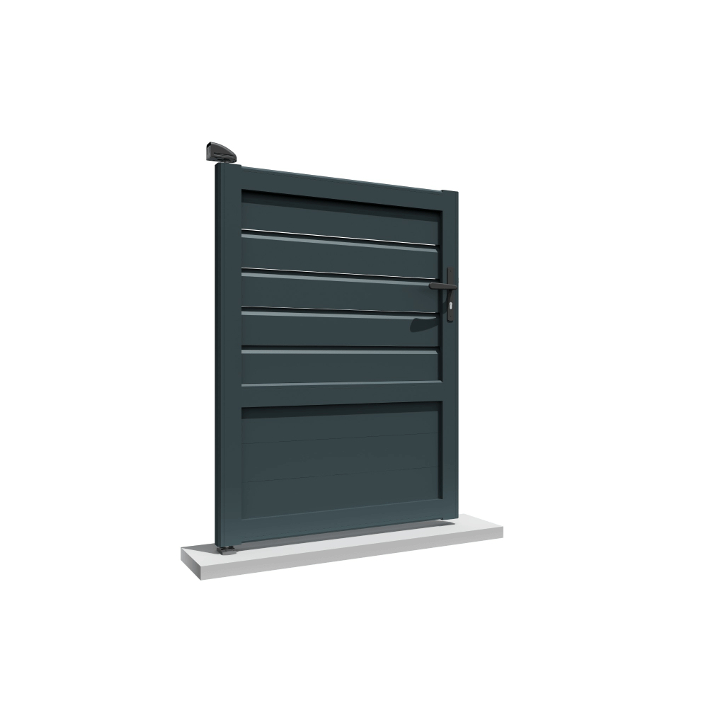 Portillon mixte L 1000 x H 1469 mm – Gris anthracite structuré RAL7016ST