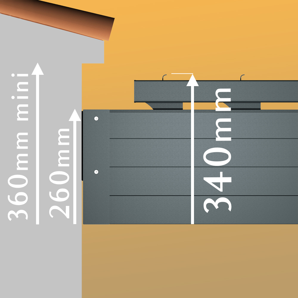 Pergola bioclimatique SPINELLE – 4,50x4,987 M – Double vérin à télécommande INTERSUN - 5